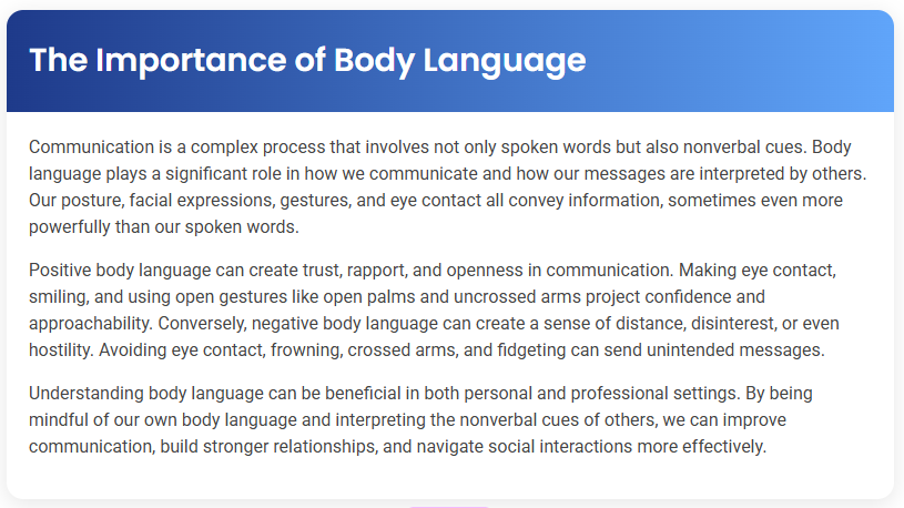 STEP – Reading Section – The Value of Cultural Exchange