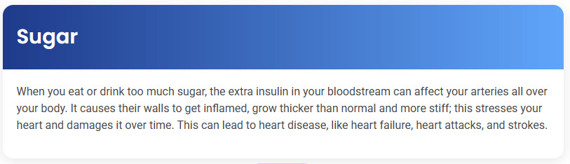 STEP – Reading Section – Sugar